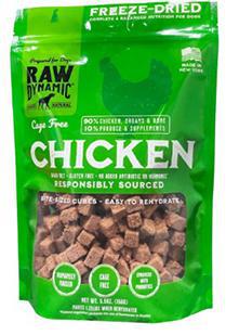 Raw Dynamic Dog Chicken Freeze Dried Food 5.5oz