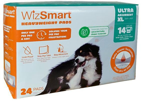 WizSmart Ultra Dog Pad Super Absorb XL 23.5X31.5 24ct
