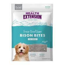 Health Extension Dog Bison Bite Treats 4.5oz