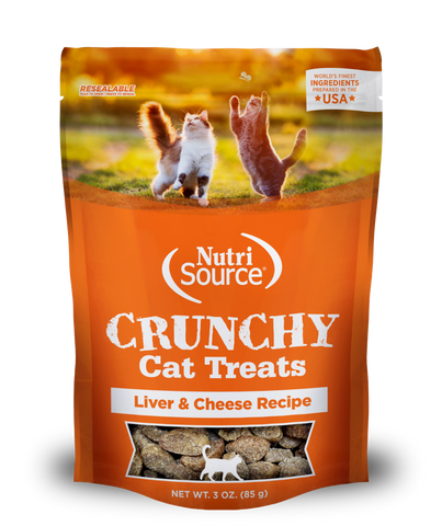 NutriSource Cat Treat Crunchy Liver Cheese 3oz
