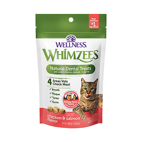 Whimzees Cat Dental Treats Chicken & Salmon Flavor 2oz