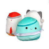 Squishmallows Squeaky Space Rudy & Hugo Plush Dog Toy