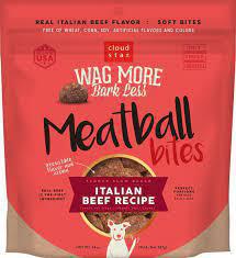 Cloud Star Wagmore Dog Meatball Grain Free Beef 14oz
