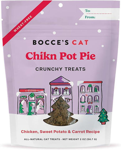 Bocce's Bakery Cat Chikn Pot Pie Crunchy Treats 2oz *Seasonal*