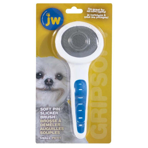 JW Gripsoft Small Slicker Brush w/ Soft Pins