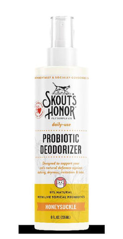 Skout's Honor Cat Probiotic Daily Use Deodorizer Honeysuckle 8oz