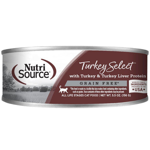 NutriSource cat turkey select grain free 5.5oz