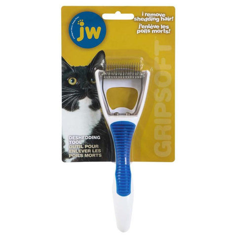 Petmate JW Gripsoft Cat Deshedding Tool