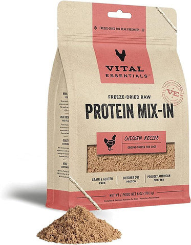Vital Essential Dog Freeze Dried Protein Mix-In Ground Topper 6oz