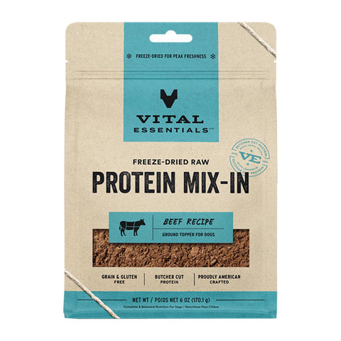 Vital Essentials Freeze Dried Topper Beef Protein Mix-In 6oz