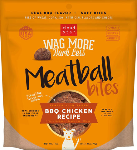 Cloud Star Wagmore Dog Meatball Grain Free Chicken 14oz