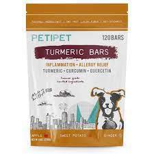 PetiPet Turmeric Bars Inflammation Allergy Treat 4oz