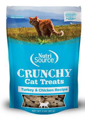 NutriSource Cat Treat Crunchy Turkey & Chicken 3oz
