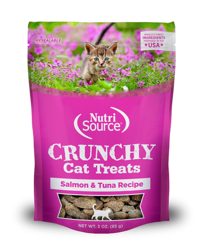 NutriSource Cat Treat Crunchy Salmon & Tuna 3oz