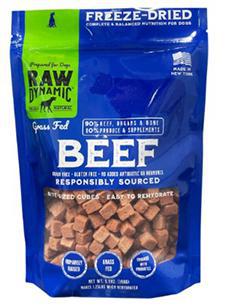 Raw Dynamic Dog Beef Freeze Dried Food 5.5oz
