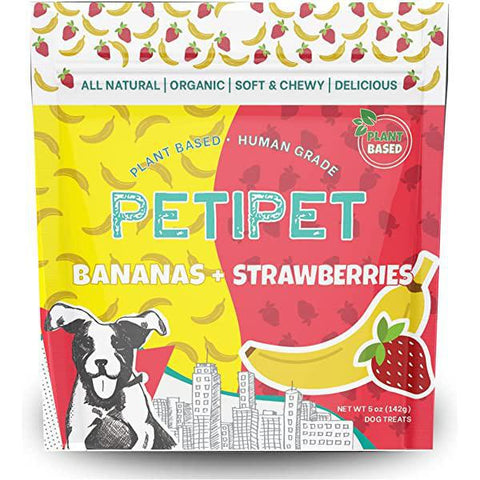 PetiPet Bananas & Strawberries Soft Dog Treat 5oz