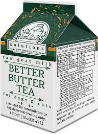Solutions Dog/Cat Better Butter Tea Frozen Goat Milk