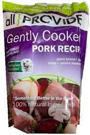 All Provide Dog Food Gently Cooked Pork Formula 2lb