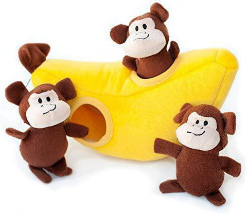 ZippyPaws Burrow Monkey Toy