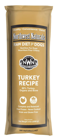 Northwest Naturals Dog Frozen Raw Diet Chub Turkey 5lb