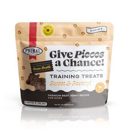 Primal Give Pieces A Chance! Beef & Broth Dog Treat 4oz