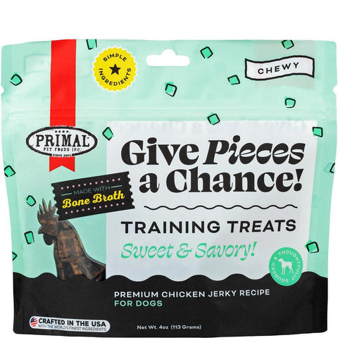Primal Give Pieces A Chance! Chicken & Broth Dog Treat 4oz