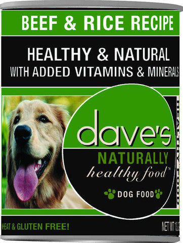 Dave's Dog Food Naturally Healthy Beef & Rice 13.2oz