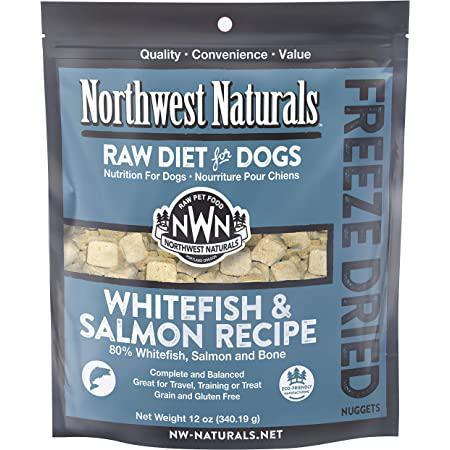 Northwest Naturals Dog Freeze Dried Diet Whitefish & Salmon 12oz
