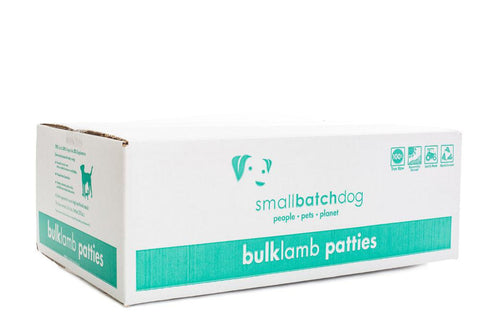 SmallBatch Dog Frozen Raw Bulk Patties Lamb 18lb