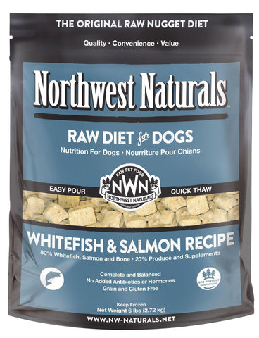 Northwest Naturals Dog Frozen Raw Diet Nuggets Whitefish & Salmon 6lb