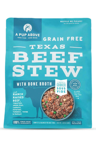A Pup Above Dog Texas Beef Stew Gently Cooked Frozen