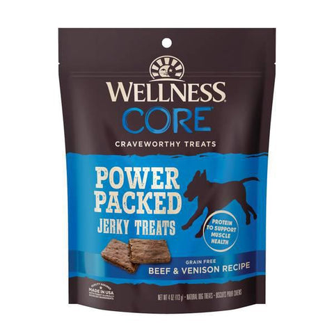 Wellness Dog Core Power Pack GF Beef/Venison Jerky 4oz