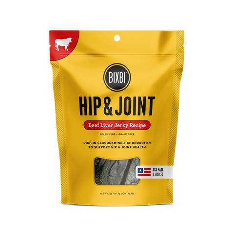 Bixbi Dog Grain Free Hip & Joint Jerky Beef Liver 5oz