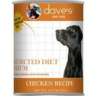 Dave's Restricted Sodium Chicken Recipe Grain Free Canine 13oz