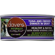 Dave's Cat Naturally Healthy Tuna & Chicken Dinner In Gravy GF 5.5oz
