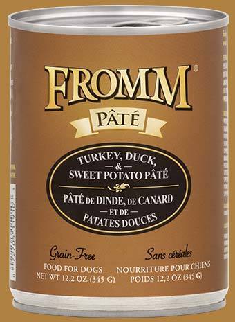 Fromm Can GF Turkey/Duck & Sweet Potato Pate 12.2oz