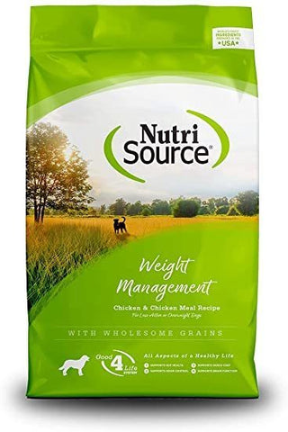 Nutrisource Dog Weight Management Chicken & Rice Formula