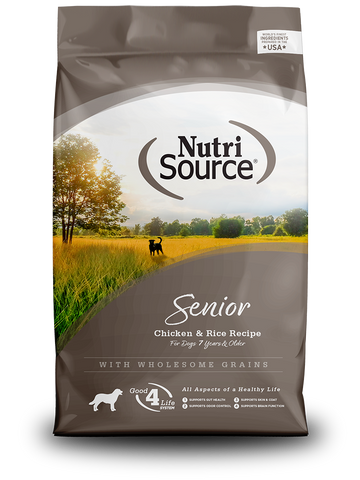 NutriSource Dog Senior Chicken & Rice Formula