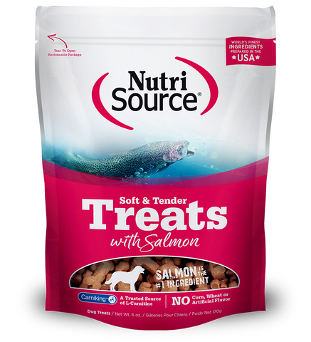 NutriSource Dog Soft & Tender Treats Salmon 6oz