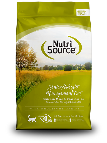 NutriSource Cat Senior/Weight Management Chicken & Rice Recipe
