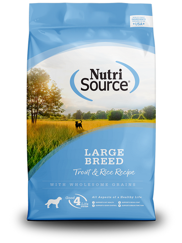 NutriSource Large Breed Trout & Rice Dog Formula