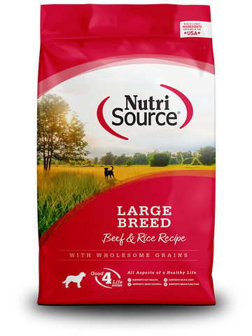 NutriSource Large Breed Beef & Rice Recipe