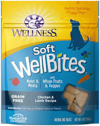 Wellness Dog Well Bites Chicken & Lamb Soft Treat GF 6oz