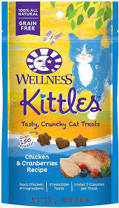 Wellness Cat Kittles Chicken & Cranberries Grain Free Treat 2oz