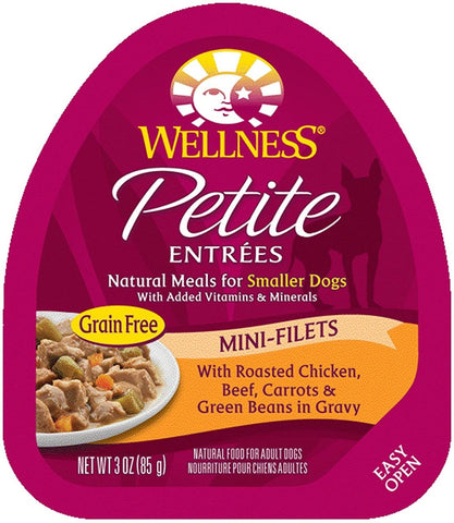 Wellness Dog Petite Entree Mini Filet Chicken & Beef Grain Free 3oz