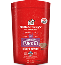 Stella & Chewy's Frozen Dog Tantalizing Turkey Patties