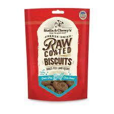 Stella & Chewy's Dog Raw Coated Biscuits Grass Fed Lamb Treat 9oz