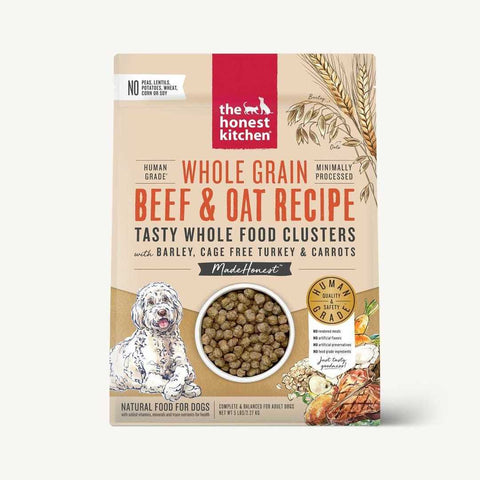 The Honest Kitchen Dog Clusters Whole Grain Beef & Oat Formula