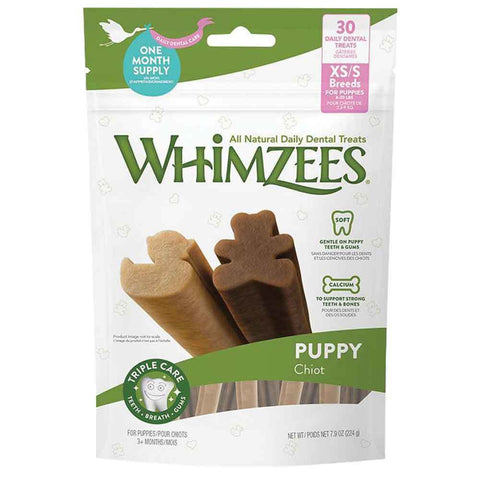 Whimzees Puppy Dental Bones Small Breed 7.9oz