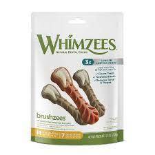 Whimzees Brushzees Dental Daily Use 7pk Medium